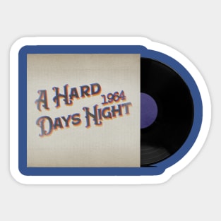 RETRO VINYL HARD NIGHT DAYS 60s Sticker